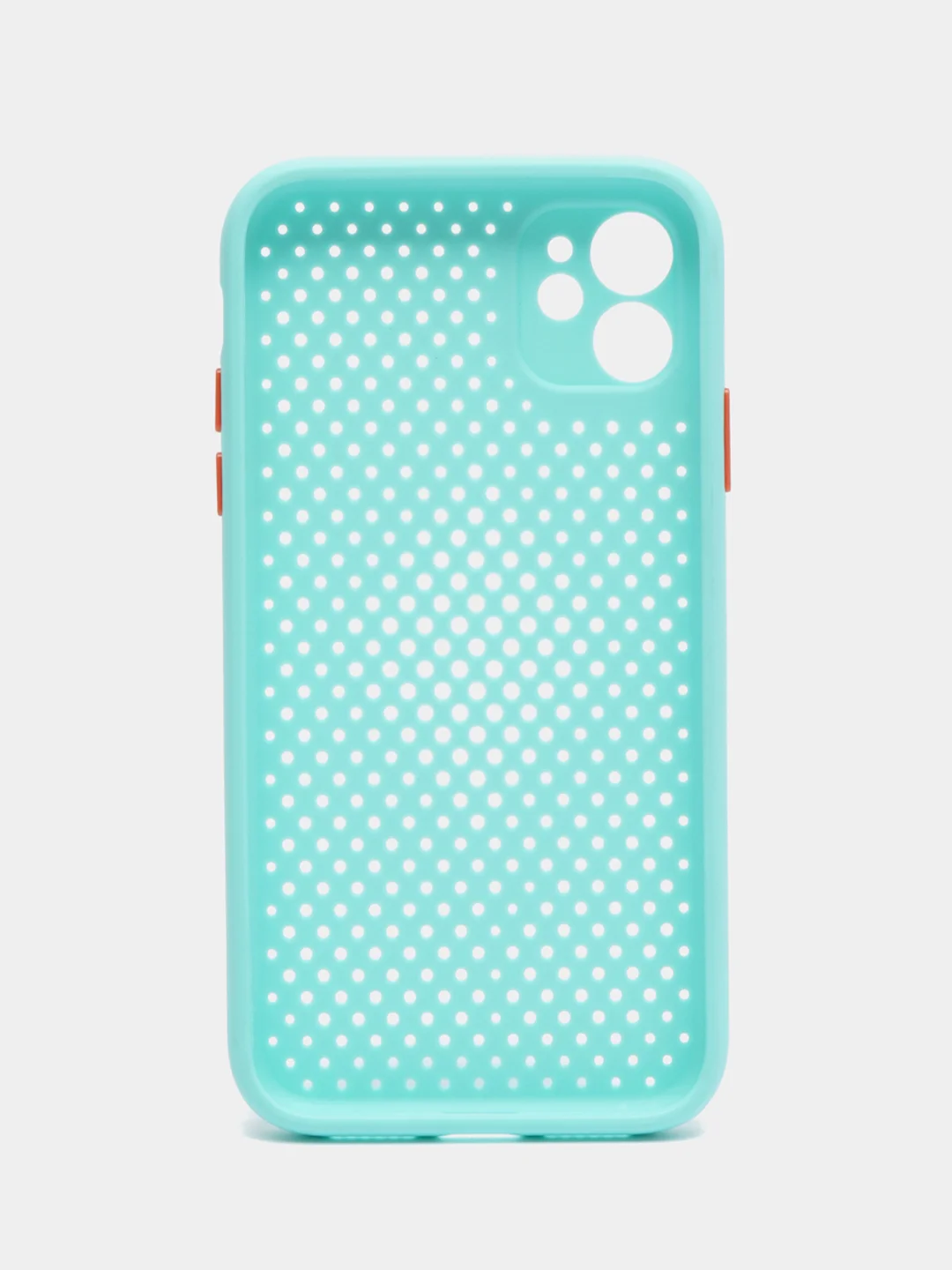 Бирюзовый чехол силиконовый с перфорацией для Айфон iPhone 11 /11 Pro / 11 Pro Max / 12