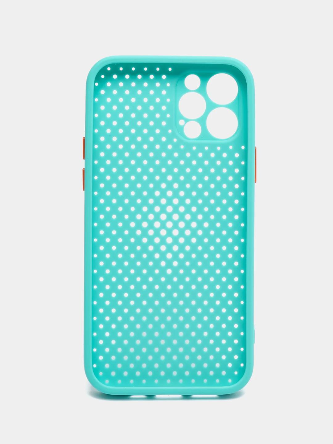 Бирюзовый чехол силиконовый с перфорацией для Айфон iPhone 11 /11 Pro / 11 Pro Max / 12