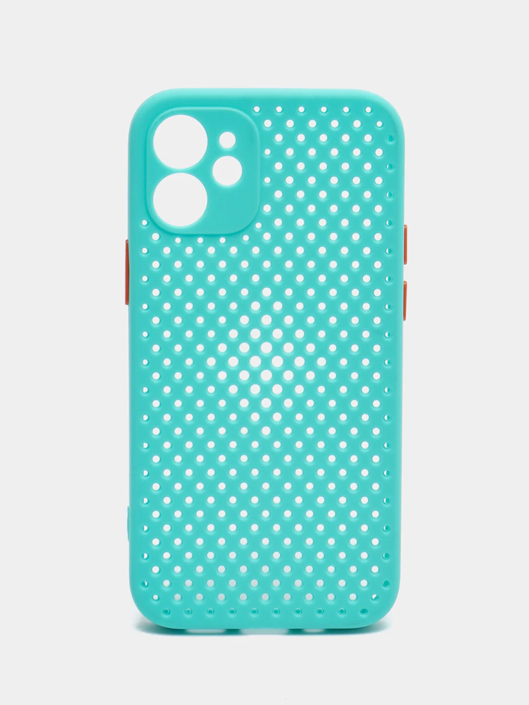 Бирюзовый чехол силиконовый с перфорацией для Айфон iPhone 11 /11 Pro / 11 Pro Max / 12