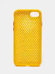Желтый чехол силиконовый с перфорацией для Айфон  iPhone 11 /11 Pro / 11 Pro Max / 12