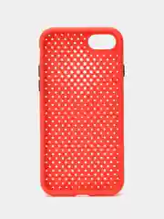 Красный чехол силиконовый с перфорацией для Айфон  iPhone 11 /11 Pro / 11 Pro Max / 12