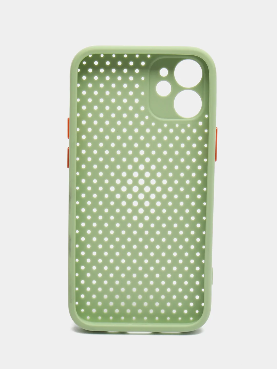 Оливковый чехол силиконовый с перфорацией для Айфон iPhone 11 /11 Pro / 11 Pro Max / 12