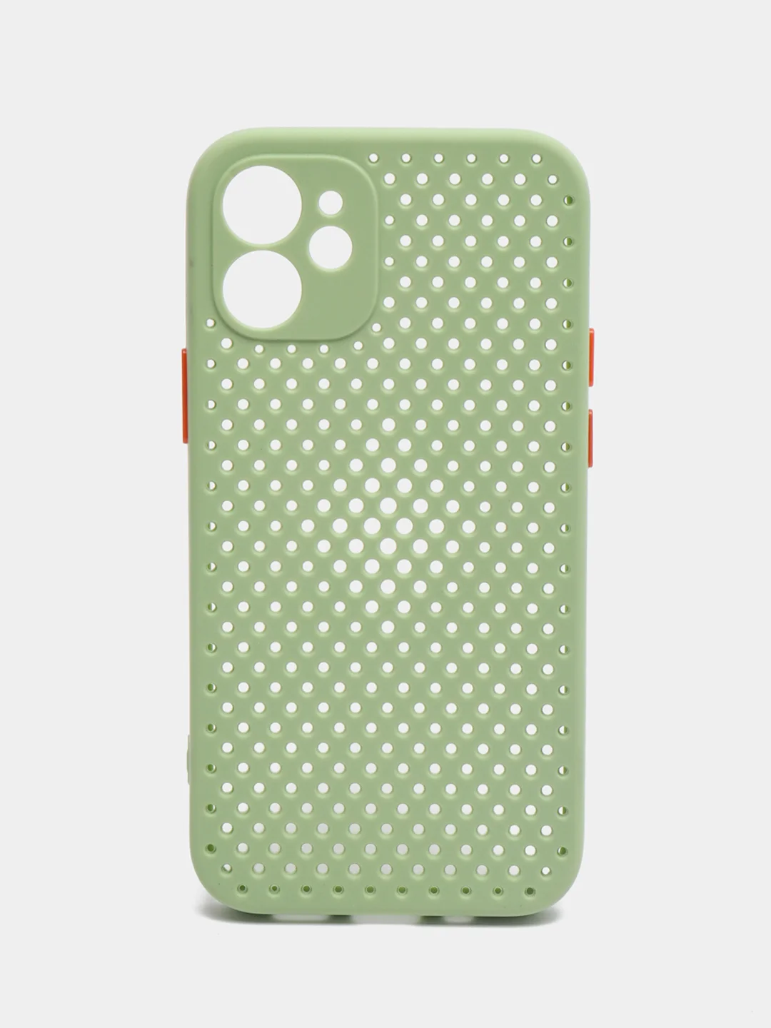 Оливковый чехол силиконовый с перфорацией для Айфон iPhone 11 /11 Pro / 11 Pro Max / 12