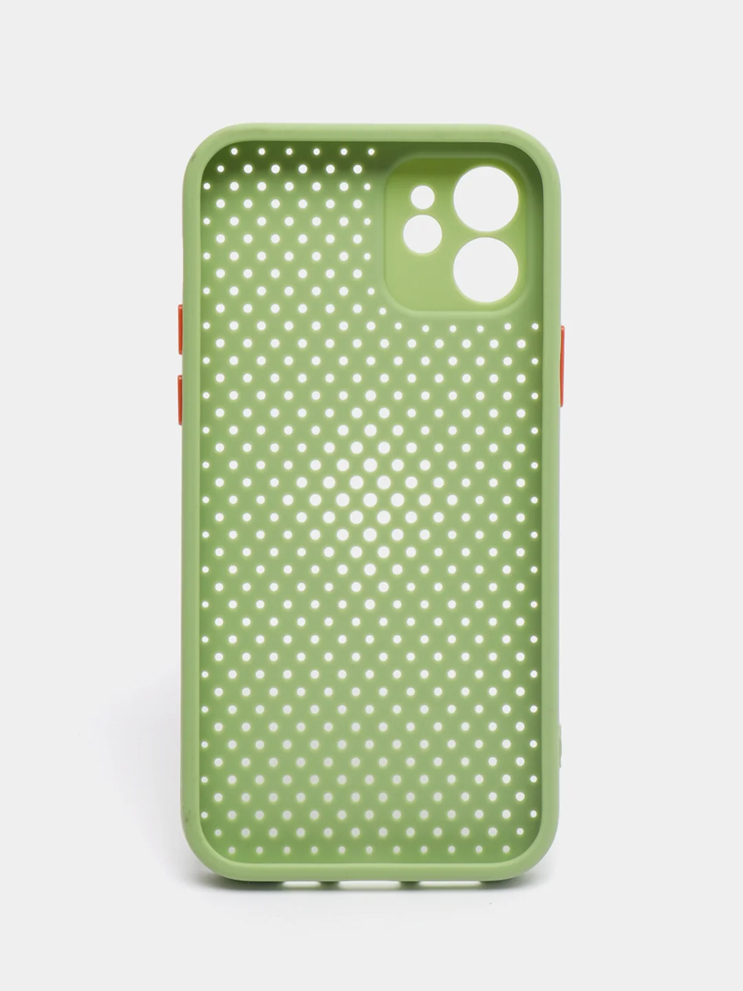 Оливковый чехол силиконовый с перфорацией для Айфон iPhone 11 /11 Pro / 11 Pro Max / 12