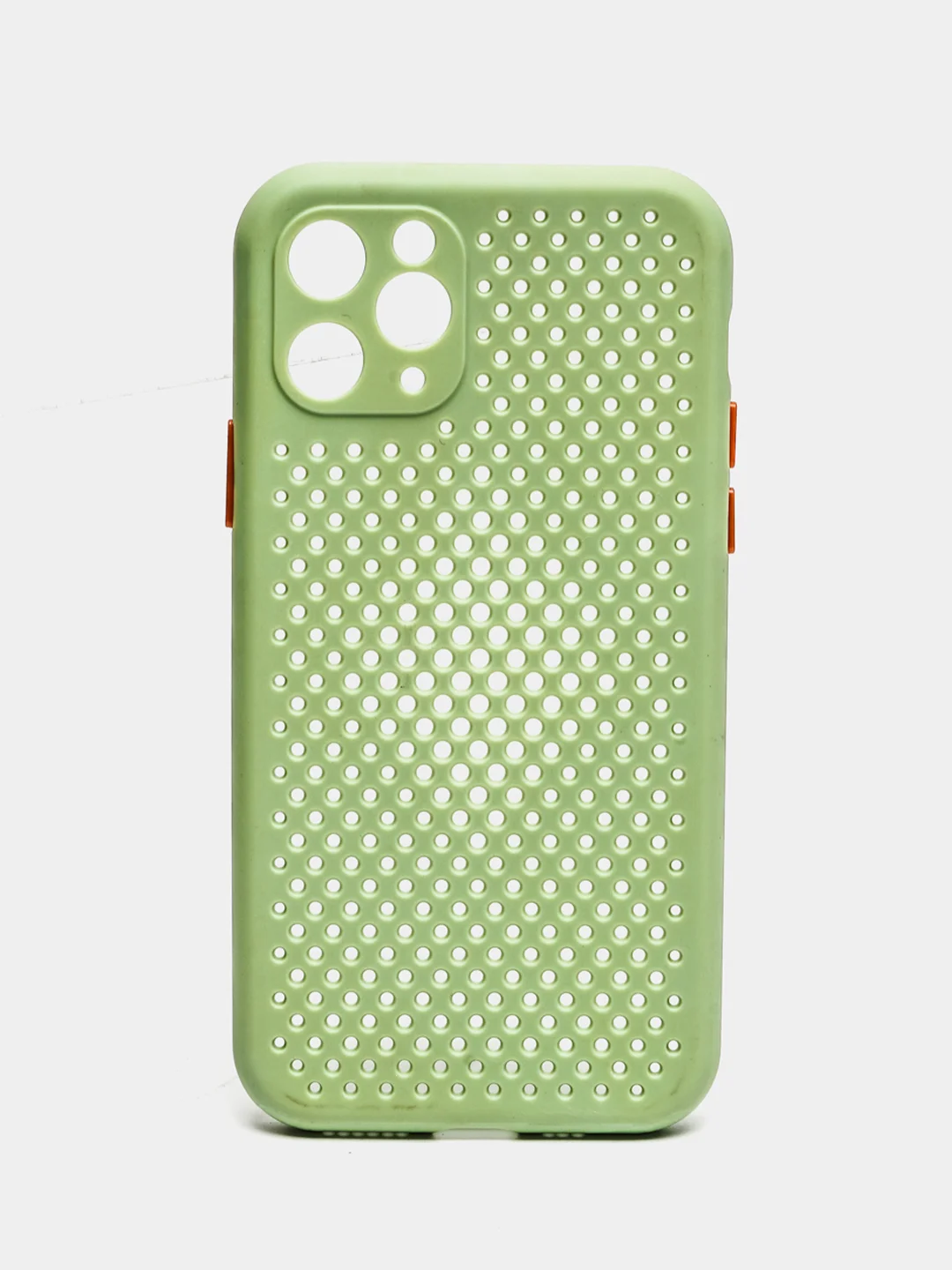 Оливковый чехол силиконовый с перфорацией для Айфон iPhone 11 /11 Pro / 11 Pro Max / 12