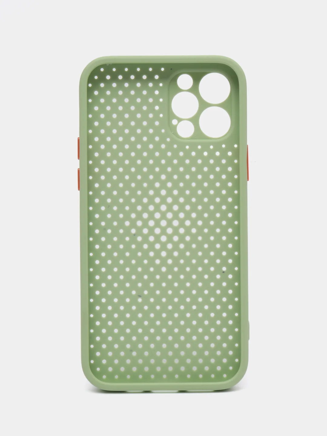 Оливковый чехол силиконовый с перфорацией для Айфон iPhone 11 /11 Pro / 11 Pro Max / 12