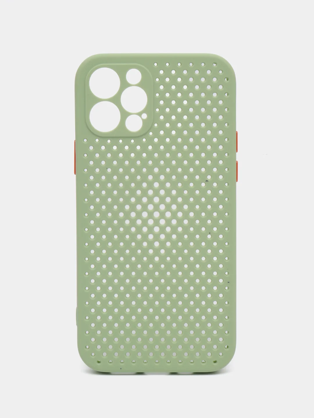 Оливковый чехол силиконовый с перфорацией для Айфон iPhone 11 /11 Pro / 11 Pro Max / 12
