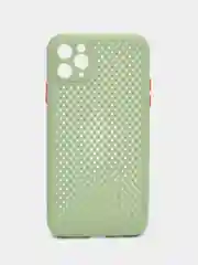 Оливковый чехол силиконовый с перфорацией для Айфон  iPhone 11 /11 Pro / 11 Pro Max / 12