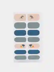 Угольный лаковые полоски  маникюр топ лак лаковые наклейки для ногтей слайдер для педикюра