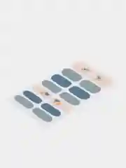 Угольный лаковые полоски  маникюр топ лак лаковые наклейки для ногтей слайдер для педикюра