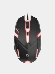 Игровая мышь с подсветкой Defender,1200 dpi,черный