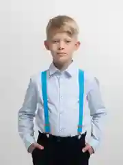 Голубой подтяжки детские