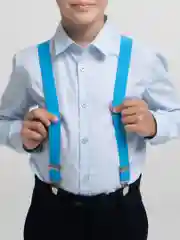 Голубой подтяжки детские