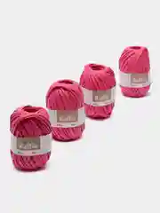 Розовый пряжа для вязания Raffia / пряжа "Рафия" 4 мотка