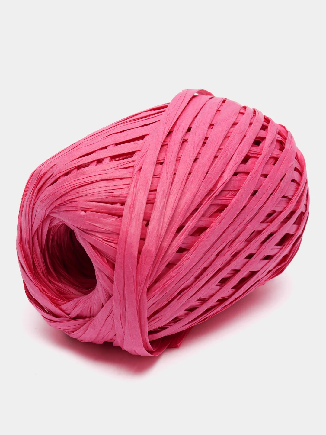 Розовый пряжа для вязания Raffia / пряжа "Рафия" 4 мотка