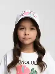 Белый кепки и бейсболки для девочки