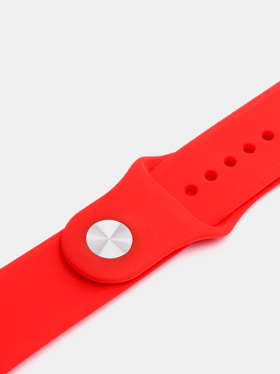 Красный силиконовые ремешки для Apple Watch 38/40/41 мм, 42/44/45 мм