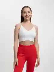 Белый топ женский, спортивный