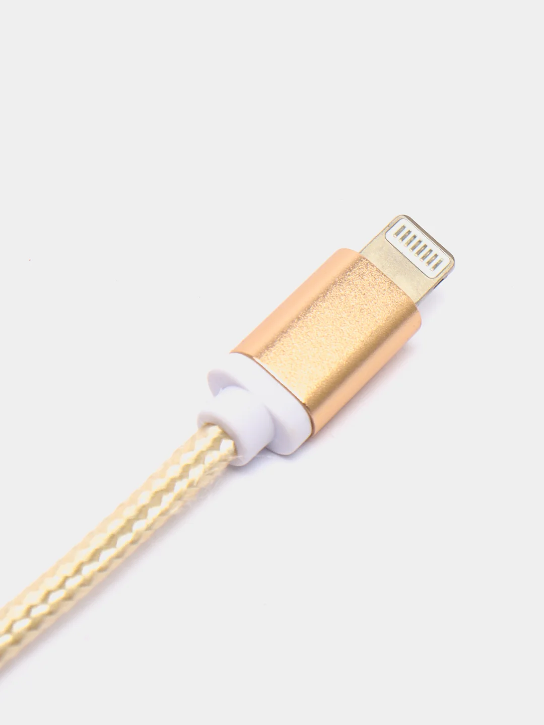 Золотой кабель в нейлоновой оплетке USB for Micro+Lightning