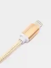 Золотой кабель в нейлоновой оплетке USB for Micro+Lightning