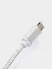 Серебряный кабель в нейлоновой оплетке USB for Micro+Lightning