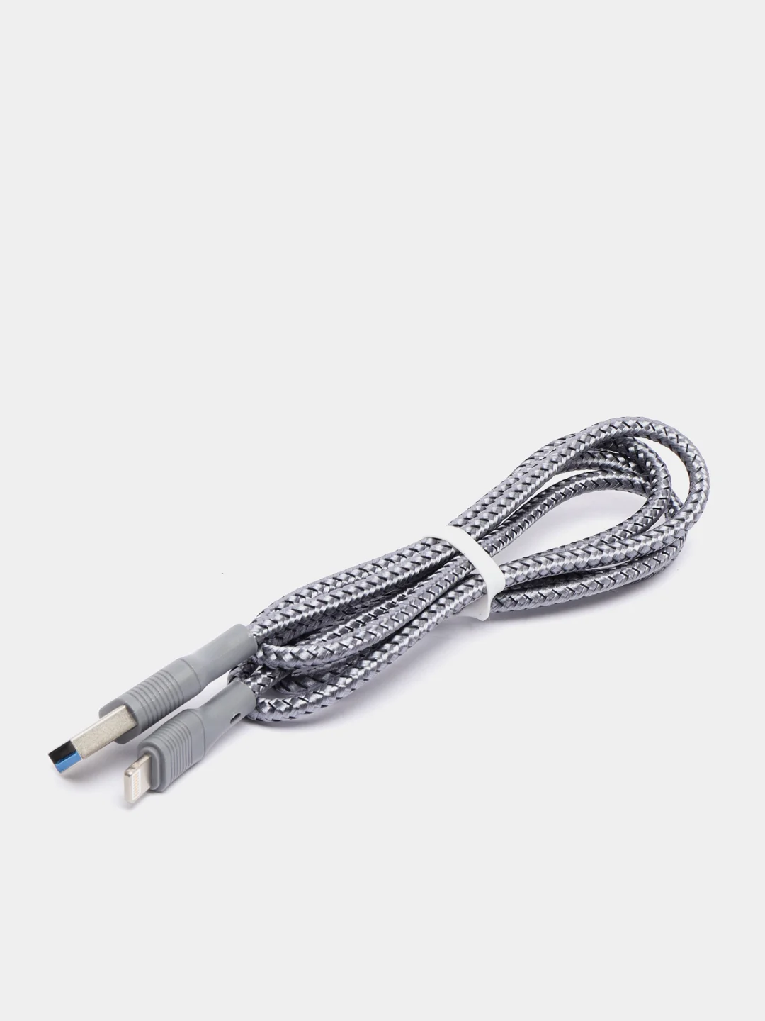 Серый меланж кабель шнур USB-Lightning, 2 цвета