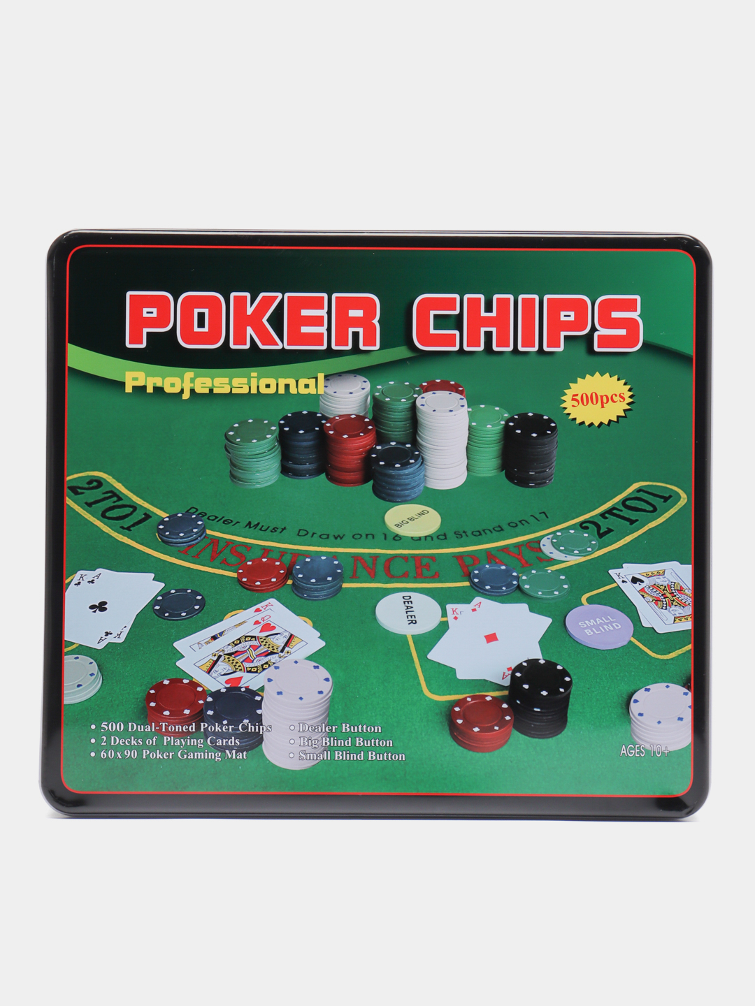 Набор для покера Partida Holdem Light, 500 фишек купить по цене 1882.5 ₽ в  интернет-магазине KazanExpress