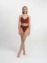 Багровый комплект нижнего белья бесшовный
