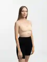 Желтый женский топ, базовый