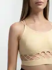 Желтый женский топ базовый, кроп топ, спортивный, топ в рубчик