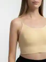 Желтый женский топ, спортивный, базовый, кроп топ, бра