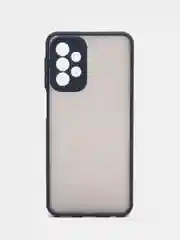 Синий чехол Samsung Galaxy A23, полупрозрачный (Самсунг Галакси А23)
