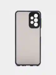 Синий чехол Samsung Galaxy A23, полупрозрачный (Самсунг Галакси А23)