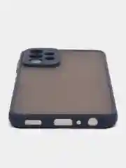 Синий чехол Samsung Galaxy A23, полупрозрачный (Самсунг Галакси А23)