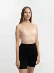 Бежевый топ ажурный, базовый