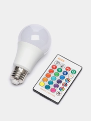 Умная лампочка светодиодная LED RGBW bulb/ умная лампа с пультом