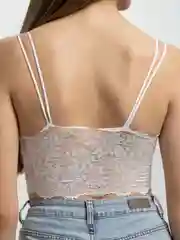 Белый топ ажурный, базовый