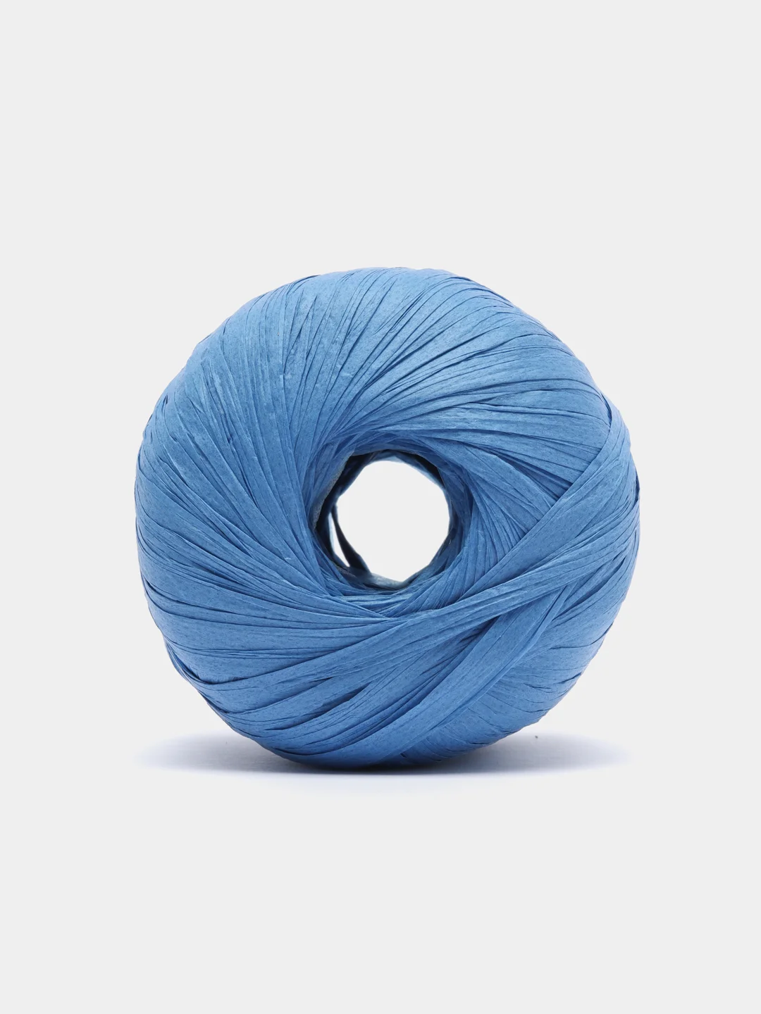 Голубой пряжа Fibranatura Raffia, 40 г, 90 м