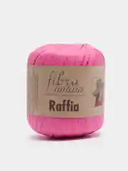 Розовый пряжа Fibranatura Raffia, 40 г, 90 м