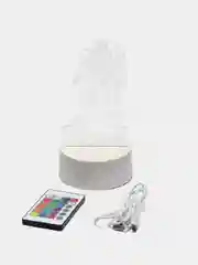 Золотистый хаки светильник-ночник 3D, светодиодный, с пультом, цветной, RGB