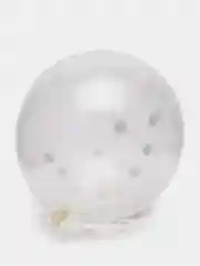 Розовый воздушный шар, прозрачный, с блестками, 1 штука