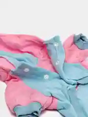 Голубой комбинезон двухцветный для собак, с капюшоном