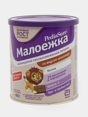 Смесь детская PediaSure "Малоежка", шоколад, сбалансированное питание, с 12 месяцев, 400 г