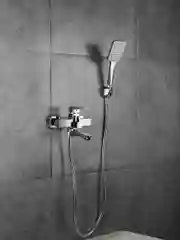 Белый смеситель для ванны FRUD с коротким изливом, с лейкой, хром, 3 цвета