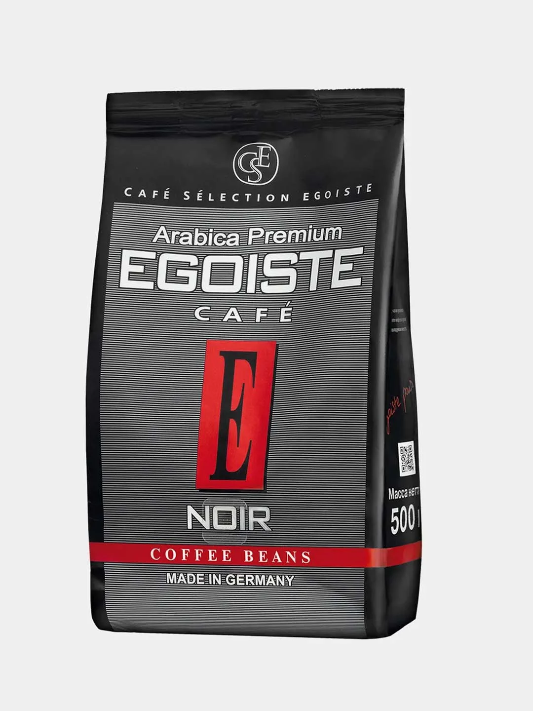 Кофе в зернах EGOISTE Noir, полимерная упаковка, 500 г