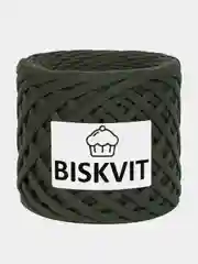Лесной зеленый пряжа Трикотажная Biskvit 100% Хлопок 330г 100м (Часть 2) Бисквит