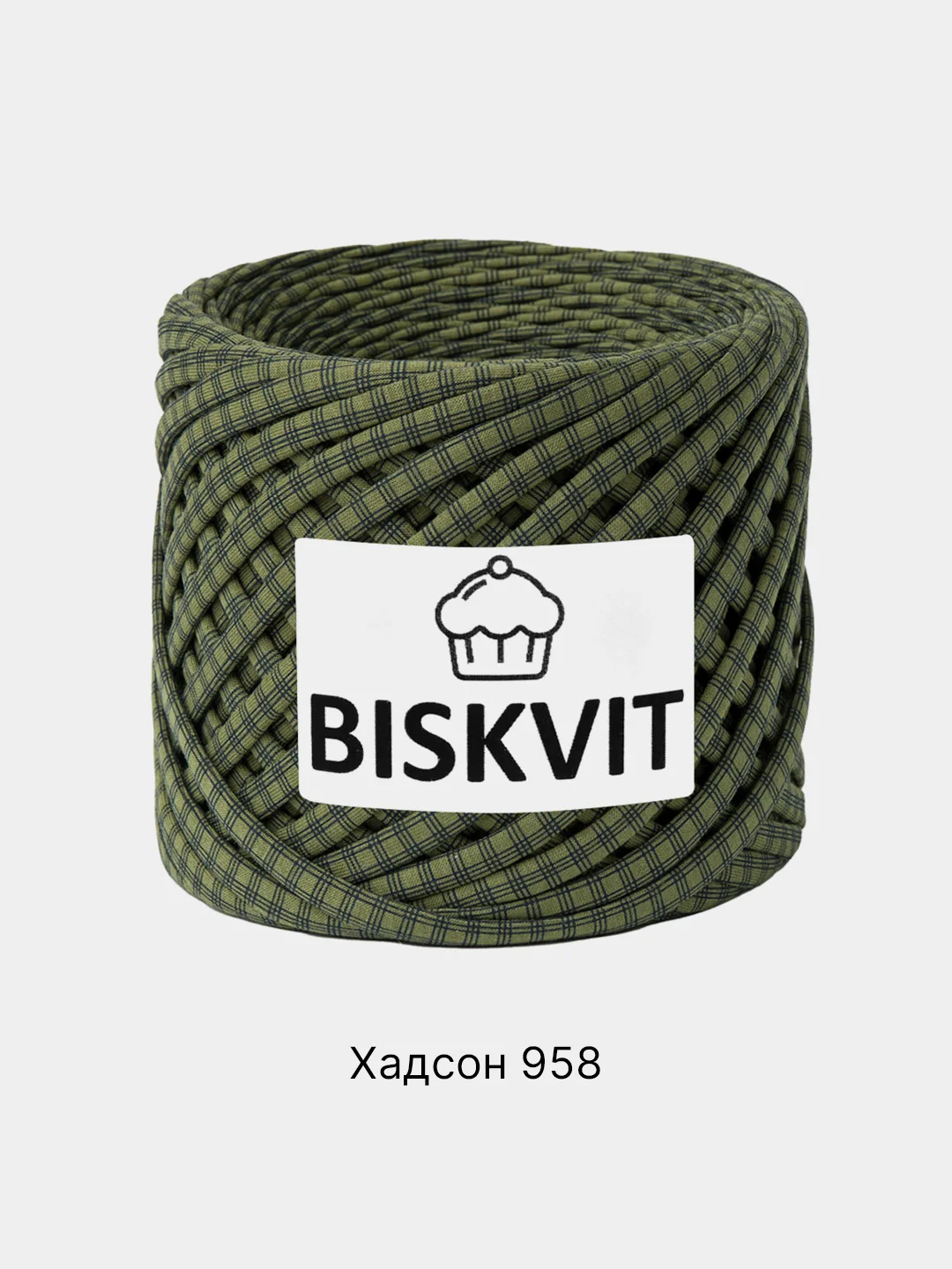 Хаки пряжа Трикотажная Biskvit 100% Хлопок 330г 100м (Часть 2) Бисквит