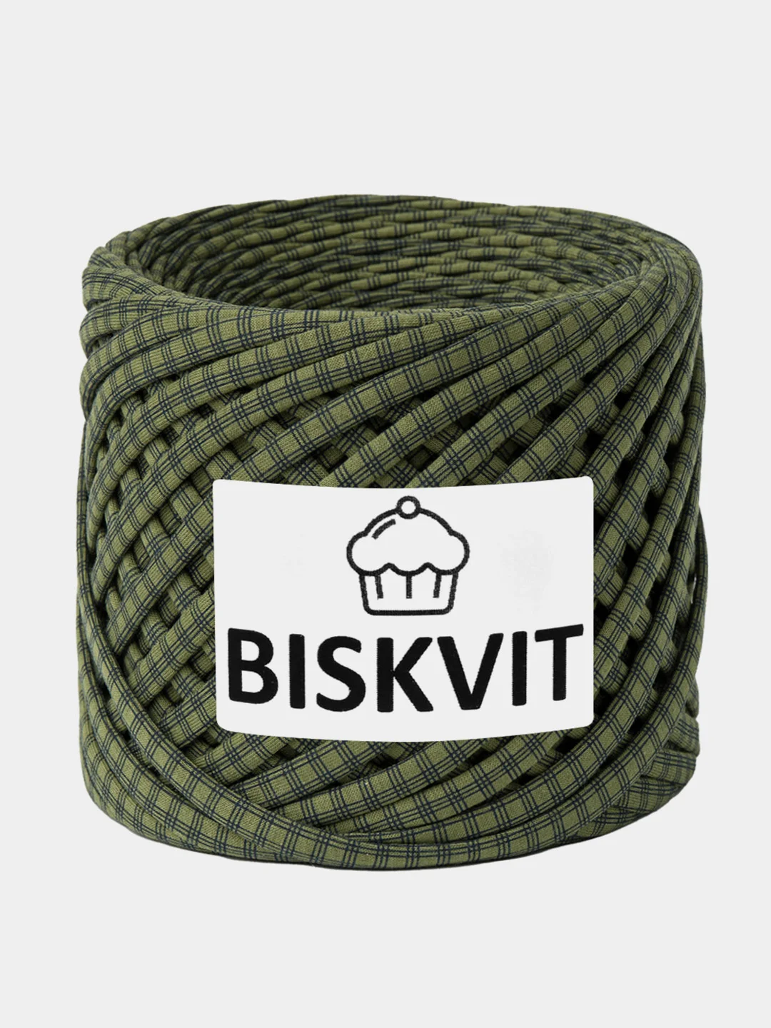 Хаки пряжа Трикотажная Biskvit 100% Хлопок 330г 100м (Часть 2) Бисквит