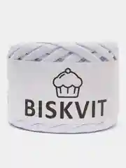 Белый пряжа Трикотажная Biskvit 100% Хлопок 330г 100м (Часть 2) Бисквит
