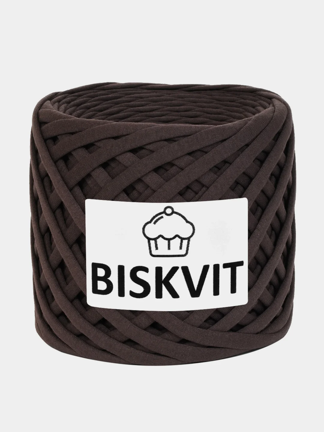 Коричневый пряжа Трикотажная Biskvit 100% Хлопок 330г 100м (Часть 2) Бисквит
